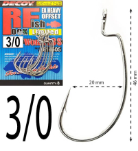 Крючки Decoy оффсетные Worm 13S Rock Fish Limited size 3/0